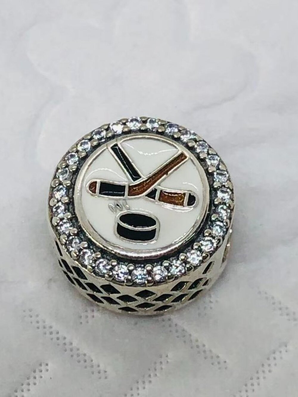 ✨ ✨Pandora Goal Hockey Dangle Charm Hockey Charm S925 Sterling Silver jewelry